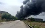 آتش‌سوزی در کارخانه روغن موتور مراغه