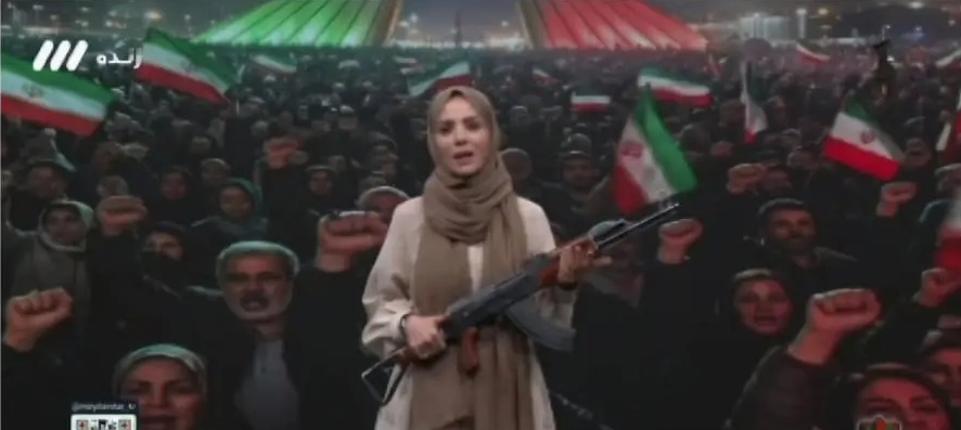 سلاح شبکه سه در دست مجری