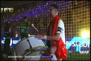 جشن خاص رونالدو، نواختن طبل قهرمانی/ ویدئو