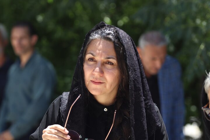 هنرمندان در مراسم تشییع پیکر شهرزاد جواهری