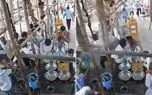 لحظه ریزش سقف معبد درحال ساخت روی سر مردم
