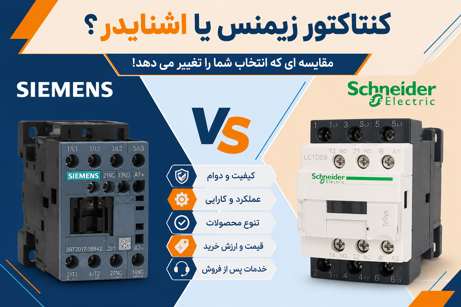 کلید مینیاتوری ایرانی یا خارجی؟ مقایسه کامل برندها | چرا اشنایدر انتخاب حرفه ای ها است؟