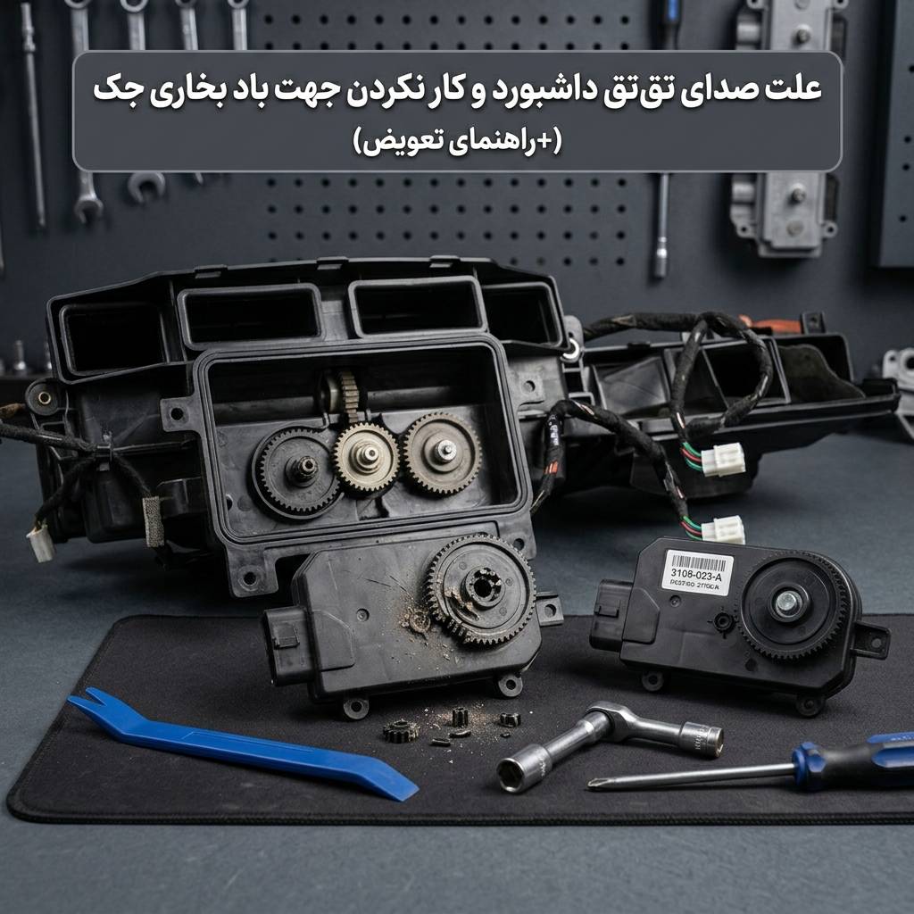 علت تق‌تق داشبورد و عدم تغییر باد بخاری جک + حل مشکل
